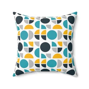 Modern Abstract Decorative Pillow + Cover, Scandinavian Home Decor Cushion - Picture 1 of 13