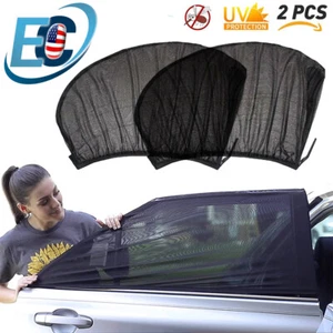Car Side Window Sun Shade Curtain Visor Baby Breathable Mesh Screen Shield Cover - Picture 1 of 11