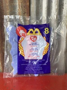 2000 #8 FLUTTER the butterfly TY Teenie Beanie Babies McDonalds SEALED - Picture 1 of 3