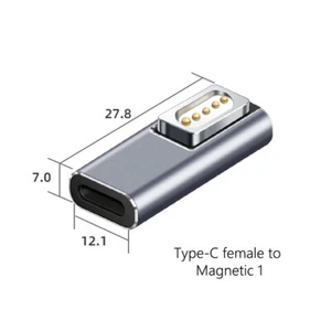 Magsafe 1 to USB Type C Female To Charging Adapter For Macbook Pro/Air - Picture 1 of 1