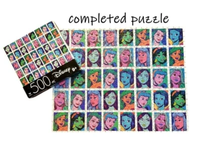 Rompecabezas Collage Princesa Disney 500 piezas Blancanieves Jazmín Aurora Ariel **COMPLETO Foto 1 de 4