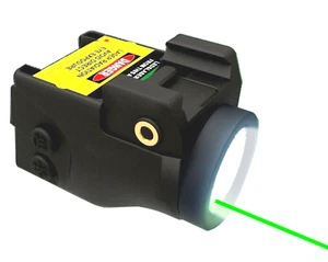 TACTICAL GREEN LASER LIGHT COMBO LED PISTOL GUN RECHARGEABLE BATTERY GLP-03 - Picture 1 of 11