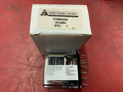 NEW IN BOX STRUTHERS-DUNN 24/28VDC. RELAY 219BBX200 - Image 1 of 4