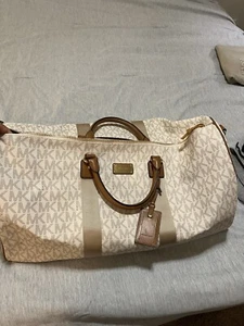 MICHAEL KORS Travel Extra Large Logo Stripe Weekender Bag - Picture 1 of 6