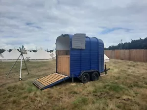 Rice Horse Box Trailer, converted with timber cladding and lights - Picture 1 of 23