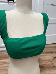 Top de natación de bikini BAR III bandeau micro costilla verde vivo talla M precio de venta sugerido por el fabricante $48 - Imagen 1 de 8