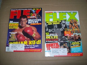 2 vtg FLEX 1998 Weider BODYBUILDING Fitness ARNOLD Exercise DORIAN YATES Biceps - Picture 1 of 1