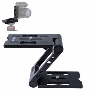 New Metal Z-Folding Ball Head Quick Release Plate Camera Holder Flash Bracket - Picture 1 of 12