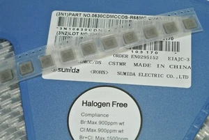 [10 Stk.] 680nH 5.3A 0.68uH SUMIDA Inductors SMD 0630CDMCCDS-R68MC 7x6.6mm - Picture 1 of 1