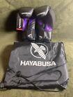 NWT Hayabusa T3 Tokyshu 16 oz. Purple/Black Boxing Gloves With String Bag