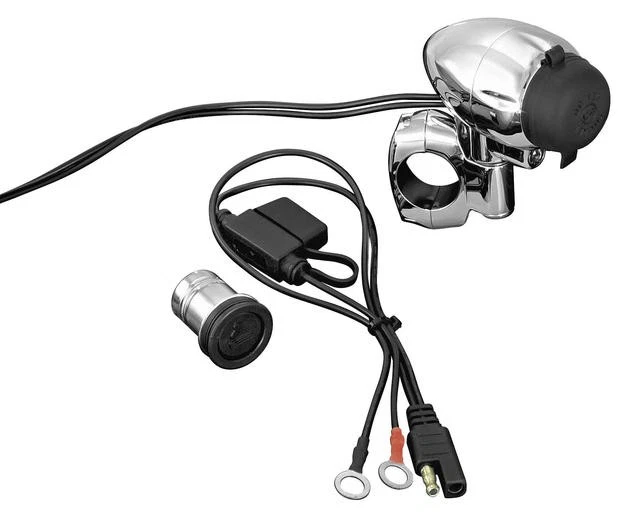 Punto de alimentación eléctrica manillar Kuryakyn 1" cromado Foto 1 de 1