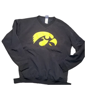 Giacca a vento pullover Iowa Hawkeyes taglia grande falco tigre - Foto 1 di 5