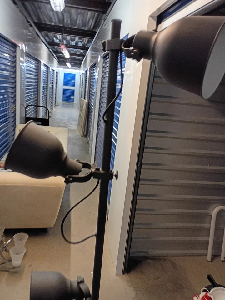 IKEA HEKTAR Dark Gray Floor Lamp with 3 Spotlights and 3 Switches - Image 1 of 4