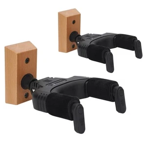 Guitar Hanger Wall Mount, Auto Lock and Adjustable Hook Holder for Acoustic a... - Picture 1 of 9