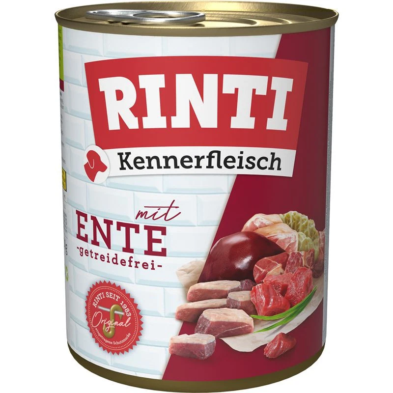 Rinti Kennerfleisch mit Ente | 12x 800g Hundefutter nass - Bild 1 von 1