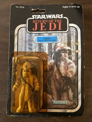 Star Wars Original 1983 Logray Ewok Action Figure Resealed - Image 1 of 3
