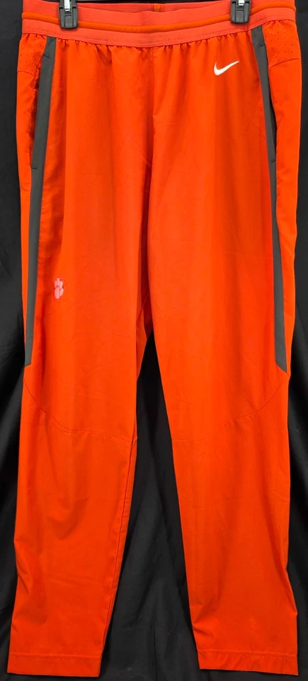 Clemson Tigers Nike Dri-Fit Team Issued Orange Warm-Up Jogger Pants Men's XL - Image 1 of 4