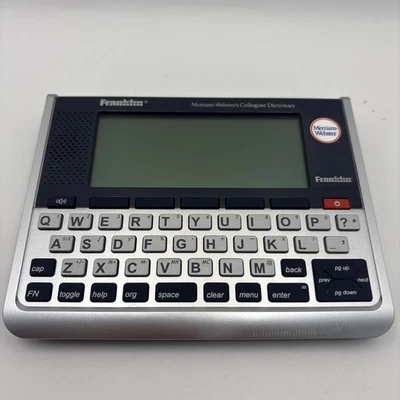 Franklin SCD-1890 Speaking Merriam Websters Collegiate Dictionary W/ Case TESTED - Image 1 of 4