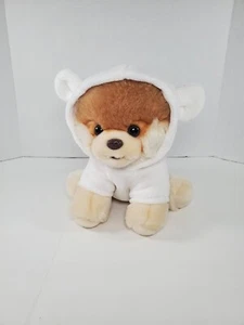 GUND Boo The World's Cutest Dog 10" Plush Stuffed Pomeranian in Bear Hoodie - Picture 1 of 9
