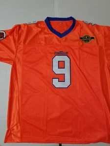 Bobby Boucher #9 The Waterboy Football Jersey Adam Sandler Orange - Picture 1 of 13