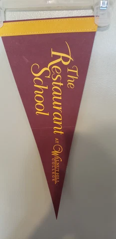 The Restaurant School at Walnut Hill College VINTAGE FELT PENNANT 6/11/22 Cover