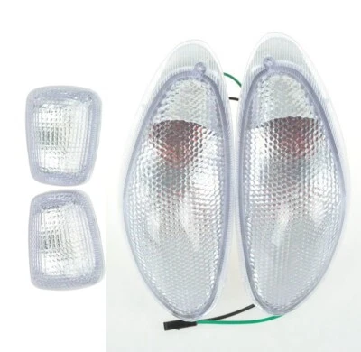 方格 Frount 和后转向信号适合铃木 98-06 Katana GSX600/750 透明 — 第 1/4 张图片