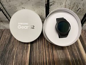 Samsung Galaxy Gear S2 42mm Stainless Steel Case Dark Gray Classic Buckle Smart