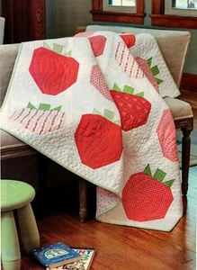 Strawberry Fields Quilt Pattern Pieced LE - Picture 1 of 2