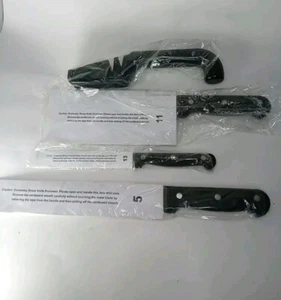 Ronco Showtime Six Star Knife Chef, Cleaver, & Utility + Sharpener #5 #11 #13 - Picture 1 of 5