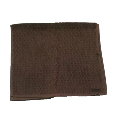 HERMES Paris Algodón Toalla de Playa Alfombra de Baño Toalla Marrón 38×141cm Foto 1 de 4