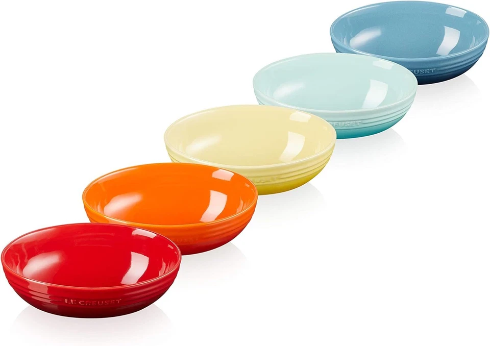 [Le Creuset Oval Serving Bowl 17cm (5 pieces) Rainbow] Foto 1 de 3