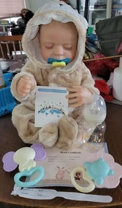 Lifelike Reborn Baby Dolls Vinyl Body Realistic Magnetic Bottle - Picture 1 of 19