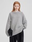 The Row Women's Crewneck Cashmere Sweater with Long Sleeves  Thick Knit