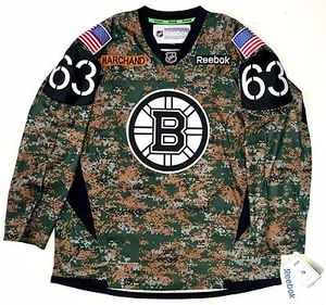 BRAD MARCHAND BOSTON BRUINS REEBOK PREMIER CAMO JERSEY CAMOUFLAGE - Picture 1 of 5