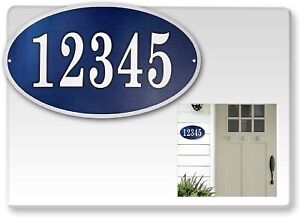 Custom House Oval Number Door Sign Personalized Mailbox Numbers Address Plaque