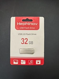 Hephinov USB 2.0 unidad flash memoria pen stick 32 GB unidad de disco almacenamiento de datos - Imagen 1 de 2
