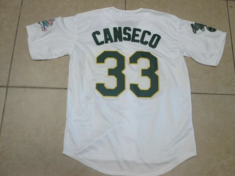 OAKLAND A's JOSE CANSECO COOPERSTOWN COLLECTION RETRO HOME WHITE JERSEY NWT XL Cover