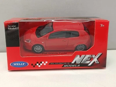 Fiat Grande Punto Red Rosso 2006 - Welly Nex 1:43 Nuovo - Immagine 1 di 4
