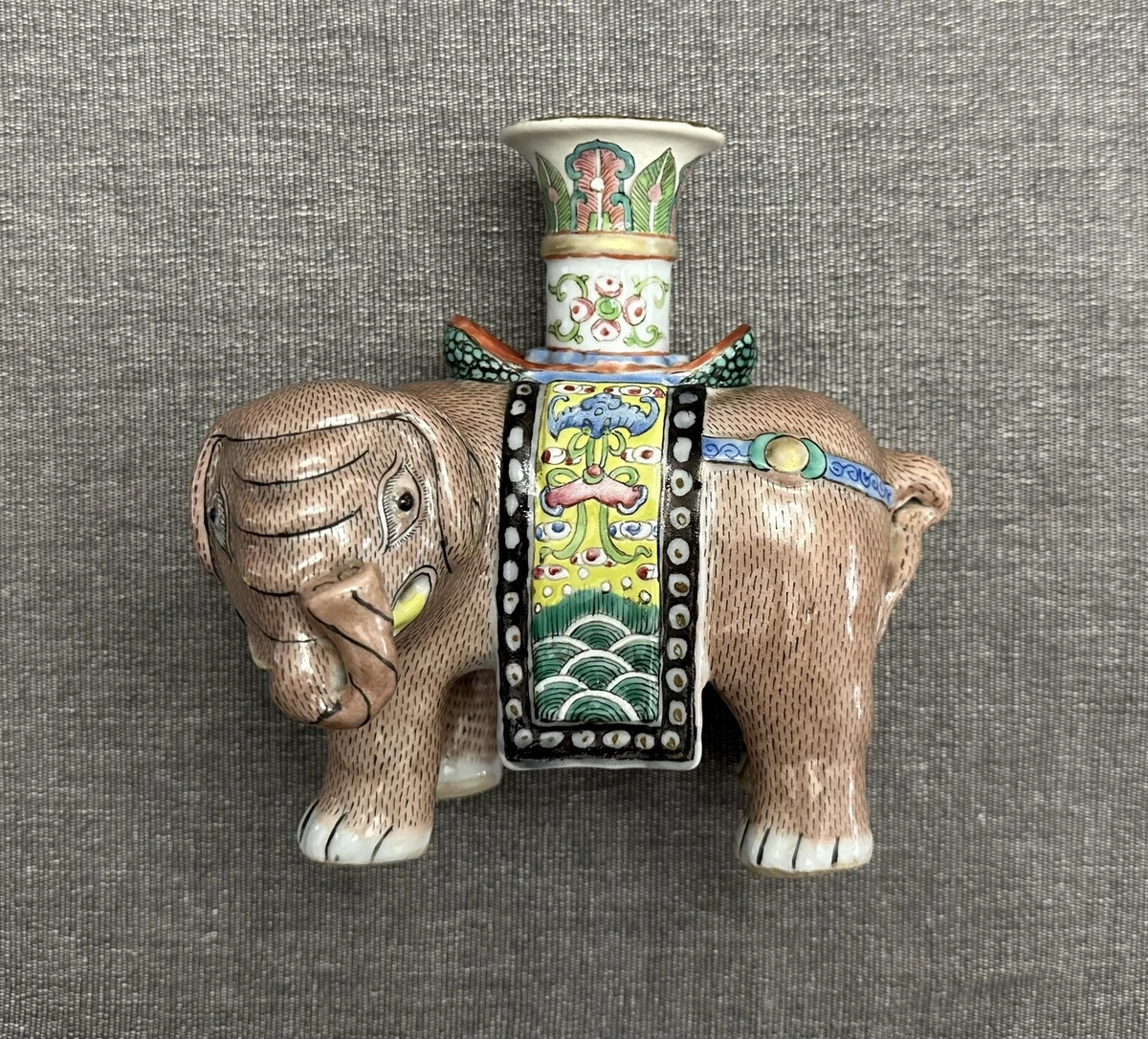 Elephant Porcelain & Pottery Antique Original Chinese Figurines