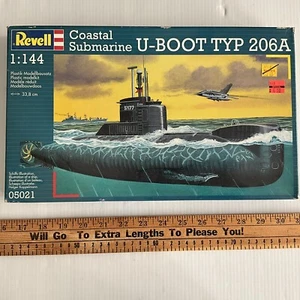 Revell 05021 Coastal Submarine U-Boot Typ 206A 1:144 Model Parts Sealed - Picture 1 of 6