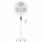 ANSIO Pedestal Fan with Remote Control, 3 Blades -3 Speed Level -16 inch - White