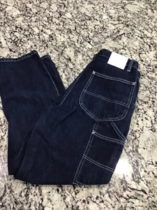 Damen Lee Vintage Modern High Rise Latzhose Ankle Carpenter Jeans Größe 28 - Bild 1 von 9