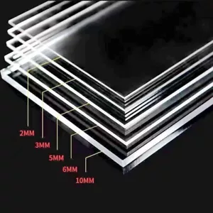 PLEXIGLASS TRASPARENTE PMMA DA 4MM ACRILICO COLATO BRICOLAGE FAI DA TE - Imagen 1 de 2