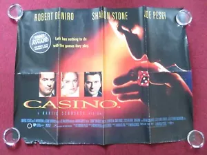 CASINO UK QUAD (30"x 40") ROLLED POSTER ROBERT DE NIRO SHARON STONE 1995 - Picture 1 of 9