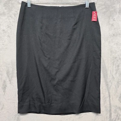 Falda Merona para mujer talla 10 negra lápiz recta carrera trabajo ropa forrada con cremallera Foto 1 de 4