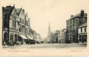 PRINTED POSTCARD OF THE HIGH STREET, LOCKERBIE, DUMFRIESSHIRE, SCOTLAND 1 - Picture 1 of 2