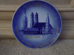 1972 Munich Olympics Collector Plate Frauenkirche St. Peter Goebel West Germany - Picture 1 of 2