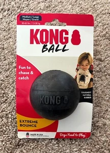 KONG Extreme Bounce Ball Med/Lrg Durable Rubber Fetch & Chew Dog Toy 3" - Picture 1 of 1