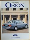Ford Orion 4 Seiten Verkaufsbroschüre 1990 Markteinführung 