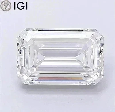 EMERALD 2.10 Ct H Color VS1 Clarity IGI Certified Lab Grown CVD Diamond - Image 1 of 4